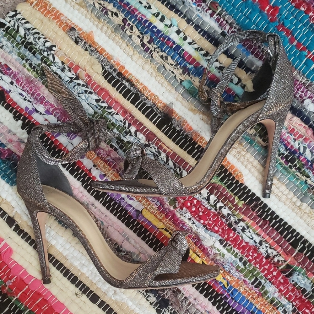 Alexandre Birman CLARITA "100 STELLAR" Elegant Glittery STILETTO SANDALS 39 $595
